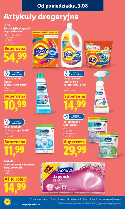 Lidl - gazetka promocyjna Oferta od poniedziałku od poniedziałku 03.08 do środy 05.08 - strona 90