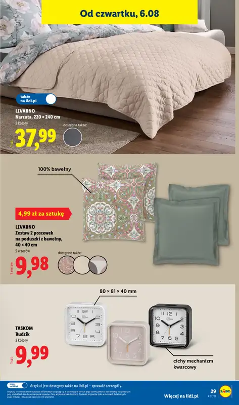 Lidl - gazetka promocyjna Katalog od poniedziałku 03.08 do soboty 08.08 - strona 37