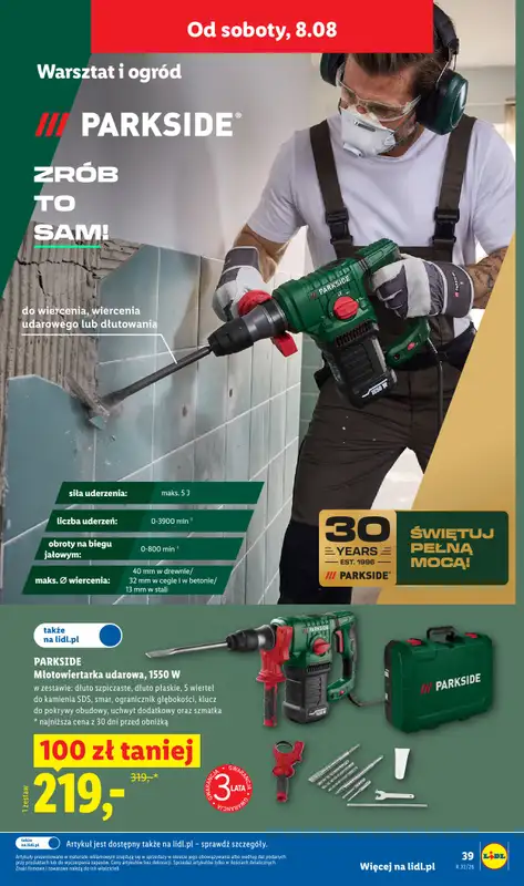 Lidl - gazetka promocyjna Katalog od poniedziałku 03.08 do soboty 08.08 - strona 47
