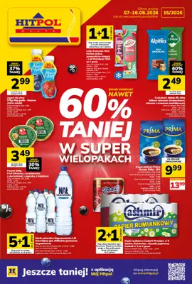 Hitpol - gazetka promocyjna Gazetka od piątku 07.08 do niedzieli 16.08