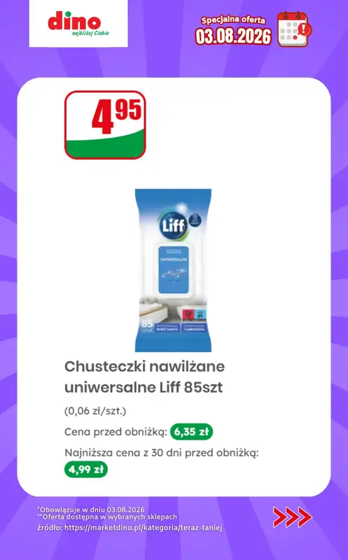 Dino - gazetka promocyjna Specjalna oferta na 03.08.2026 - promocje spoza gazetki od poniedziałku 03.08 do poniedziałku 03.08 - strona 12