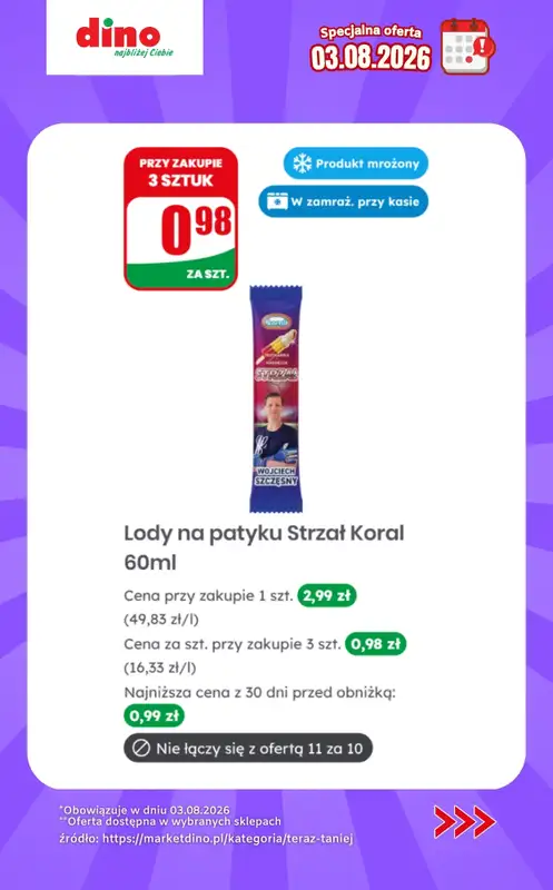 Dino - gazetka promocyjna Specjalna oferta na 03.08.2026 - promocje spoza gazetki od poniedziałku 03.08 do poniedziałku 03.08 - strona 6