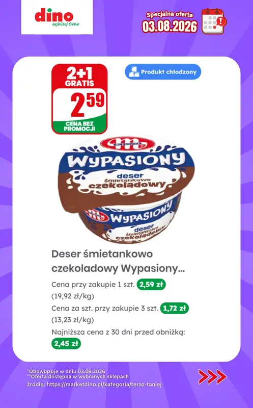 Dino - gazetka promocyjna Specjalna oferta na 03.08.2026 - promocje spoza gazetki od poniedziałku 03.08 do poniedziałku 03.08 - strona 7