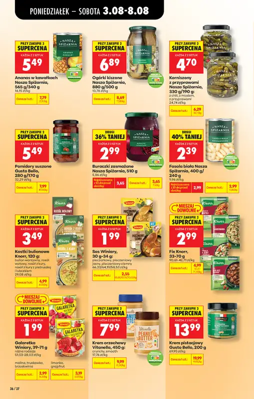 Biedronka - gazetka promocyjna Od poniedziałku od poniedziałku 03.08 do soboty 08.08 - strona 50