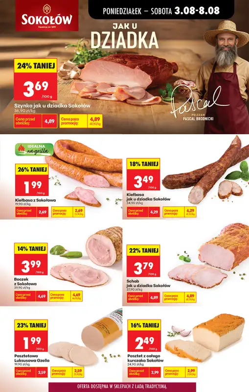 Biedronka - gazetka promocyjna Od poniedziałku, Z ladą tradycyjną od poniedziałku 03.08 do soboty 08.08 - strona 27