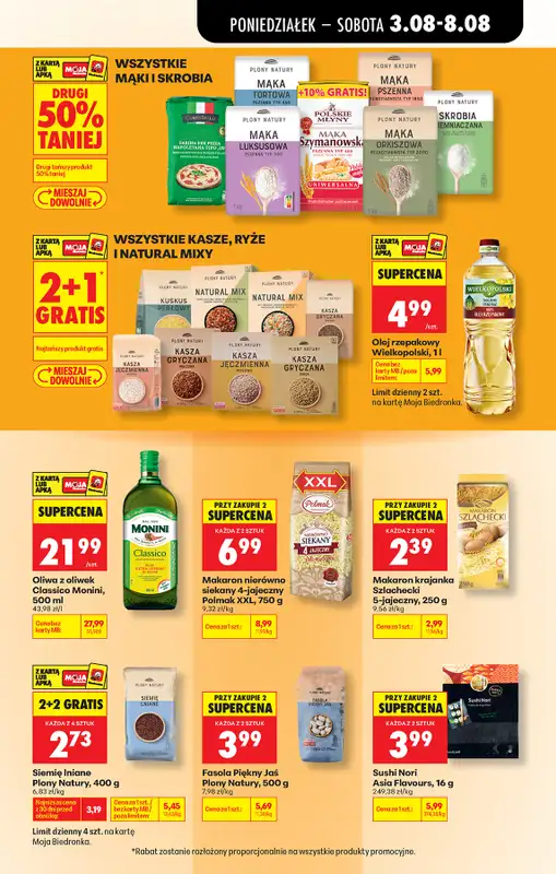 Biedronka - gazetka promocyjna Od poniedziałku, Z ladą tradycyjną od poniedziałku 03.08 do soboty 08.08 - strona 49