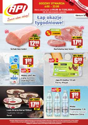 API Market - gazetka promocyjna Gazetka od środy 05.08 do wtorku 11.08