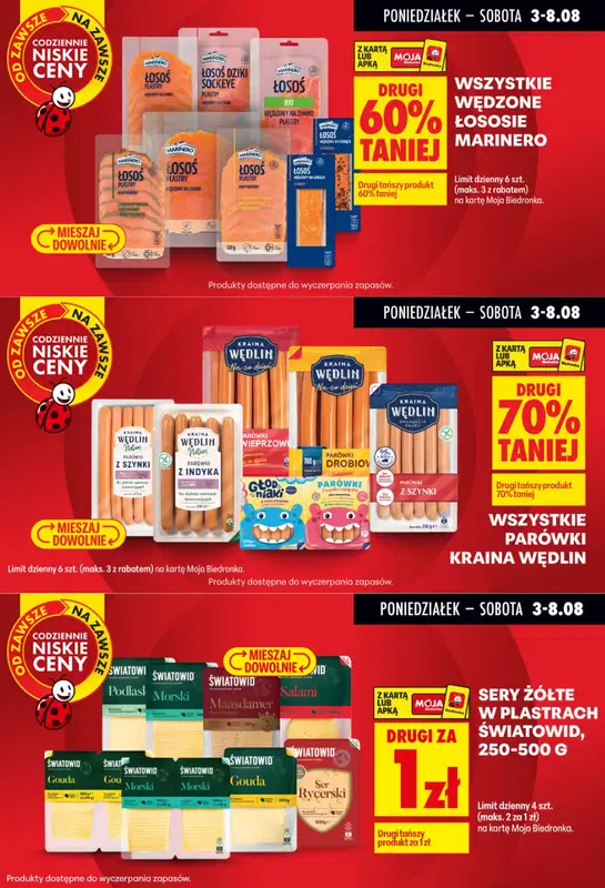 Biedronka - gazetka promocyjna Biedronkowe oszczędności od poniedziałku od poniedziałku 03.08 do środy 05.08 - strona 5