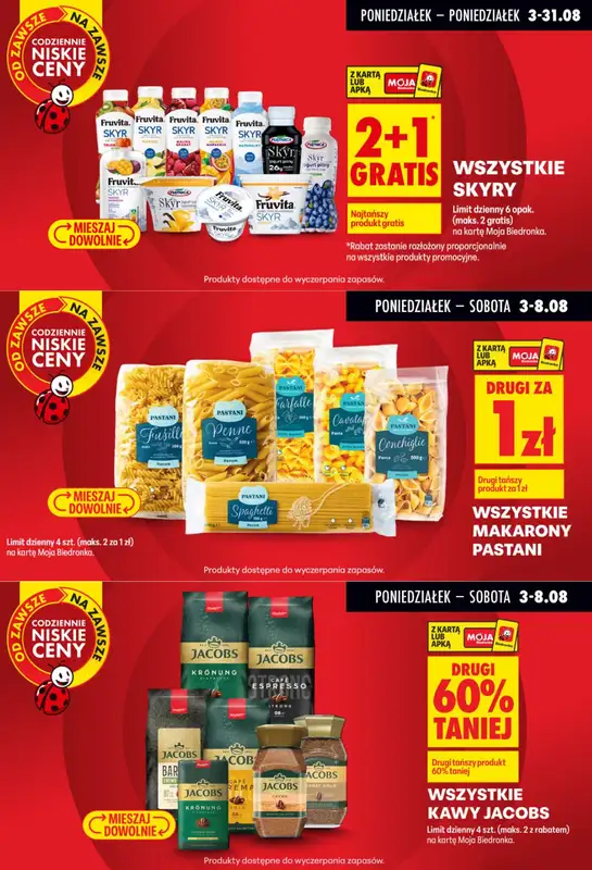 Biedronka - gazetka promocyjna Biedronkowe oszczędności od poniedziałku od poniedziałku 03.08 do środy 05.08 - strona 6