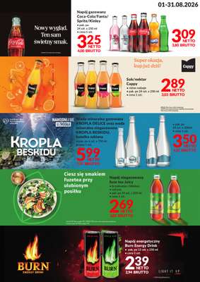 Makro - gazetka promocyjna Ulotka Napoje od poniedziałku 03.08 do poniedziałku 31.08