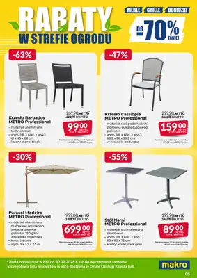 Makro - gazetka promocyjna Ulotka wyprzedaż ogrodowa od poniedziałku 03.08 do środy 30.09 - strona 5