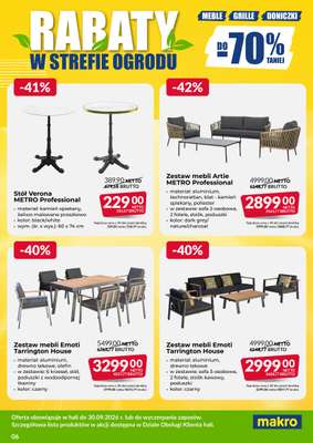 Makro - gazetka promocyjna Ulotka wyprzedaż ogrodowa od poniedziałku 03.08 do środy 30.09 - strona 6