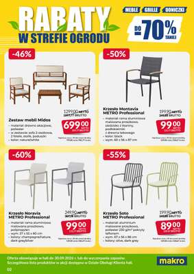 Makro - gazetka promocyjna Ulotka wyprzedaż ogrodowa od poniedziałku 03.08 do środy 30.09 - strona 2