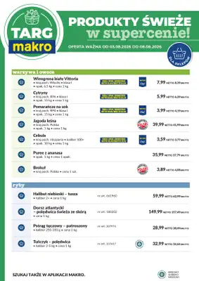 Makro - gazetka promocyjna Targ MAKRO - oferta świeża w super cenach! od poniedziałku 03.08 do soboty 08.08 - strona 6