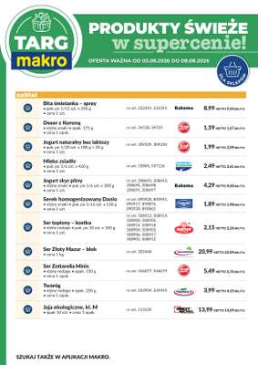 Makro - gazetka promocyjna Targ MAKRO - oferta świeża w super cenach! od poniedziałku 03.08 do soboty 08.08 - strona 7