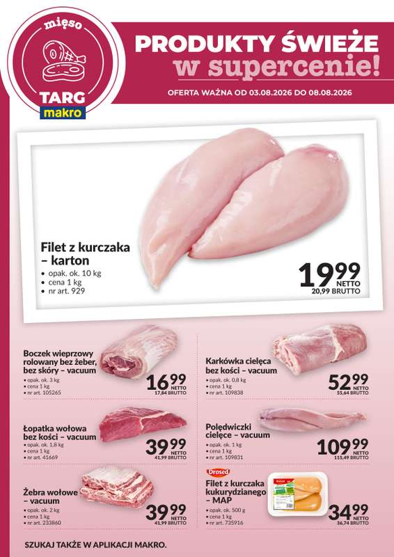 Makro - gazetka promocyjna Targ MAKRO - oferta świeża w super cenach! od poniedziałku 03.08 do soboty 08.08 - strona 2