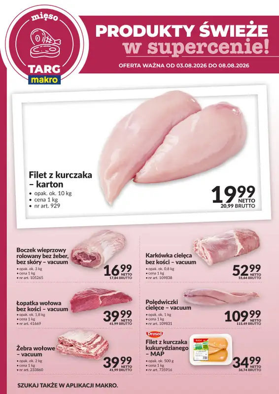 Makro - gazetka promocyjna Targ MAKRO - oferta świeża w super cenach! od poniedziałku 03.08 do soboty 08.08 - strona 2