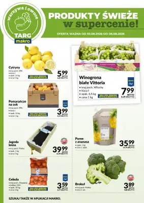 Makro - gazetka promocyjna Targ MAKRO - oferta świeża w super cenach! od poniedziałku 03.08 do soboty 08.08 - strona 5