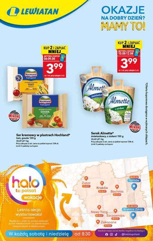 LEWIATAN - gazetka promocyjna Okazje na dobry dzień  do środy 12.08