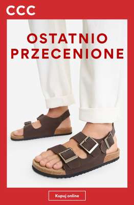 CCC - gazetka promocyjna Ostatnio przecenione obuwie męskie od poniedziałku 03.08 