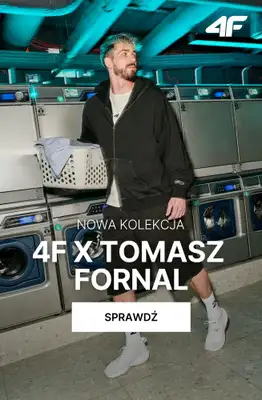 4F - gazetka promocyjna Nowa kolekcja 4F x Tomasz Fornal od poniedziałku 03.08 