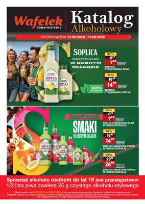 Wafelek - gazetka promocyjna Katalog alkoholowy od poniedziałku 03.08 do poniedziałku 31.08