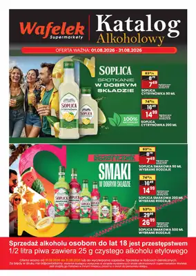 Wafelek - gazetka promocyjna Katalog alkoholowy od poniedziałku 03.08 do poniedziałku 31.08