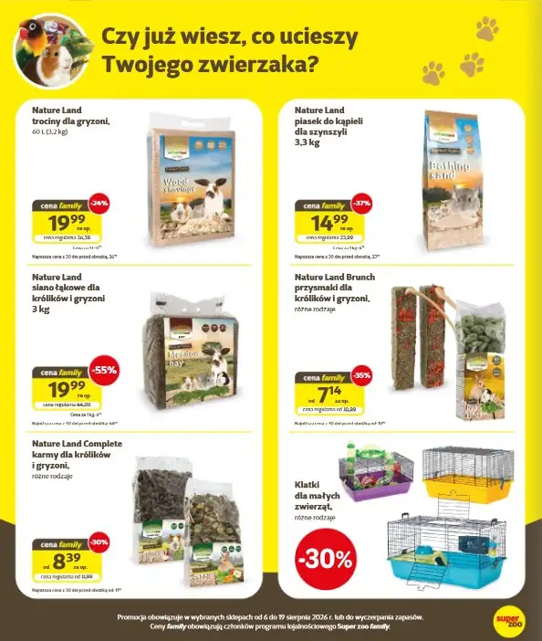 Super Zoo - gazetka promocyjna Gazetka od czwartku 06.08 do środy 19.08 - strona 6