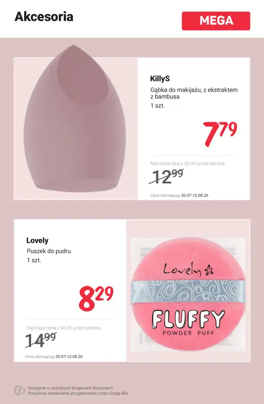 Rossmann - gazetka promocyjna MEGA promocje na makijaż! od poniedziałku 03.08 do środy 12.08 - strona 12