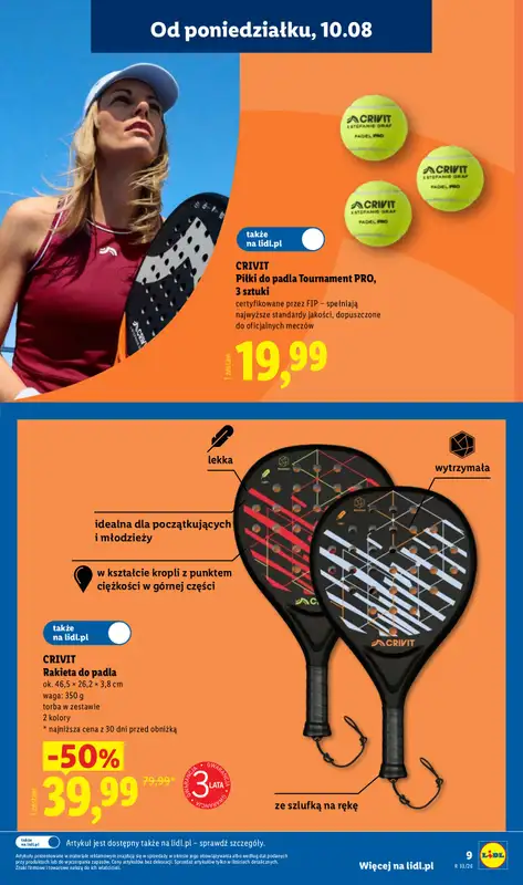 Lidl - gazetka promocyjna Katalog od poniedziałku 10.08 do piątku 14.08 - strona 9