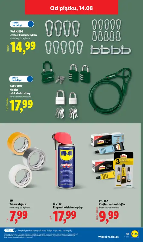 Lidl - gazetka promocyjna Katalog od poniedziałku 10.08 do piątku 14.08 - strona 57