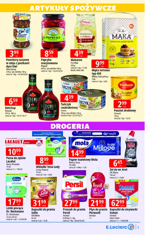 Leclerc - gazetka promocyjna Oferta Lublin Zana od poniedziałku 03.08 do soboty 08.08 - strona 5