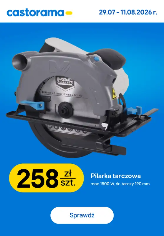 Castorama - gazetka promocyjna Najlepsze oferty od poniedziałku 03.08 do wtorku 11.08 - strona 7
