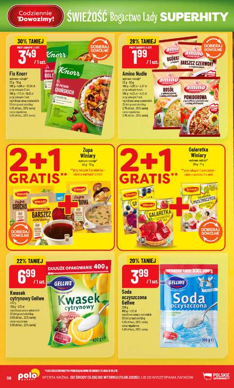 POLOmarket - gazetka promocyjna Gazetka od środy 05.08 do wtorku 11.08 - strona 38