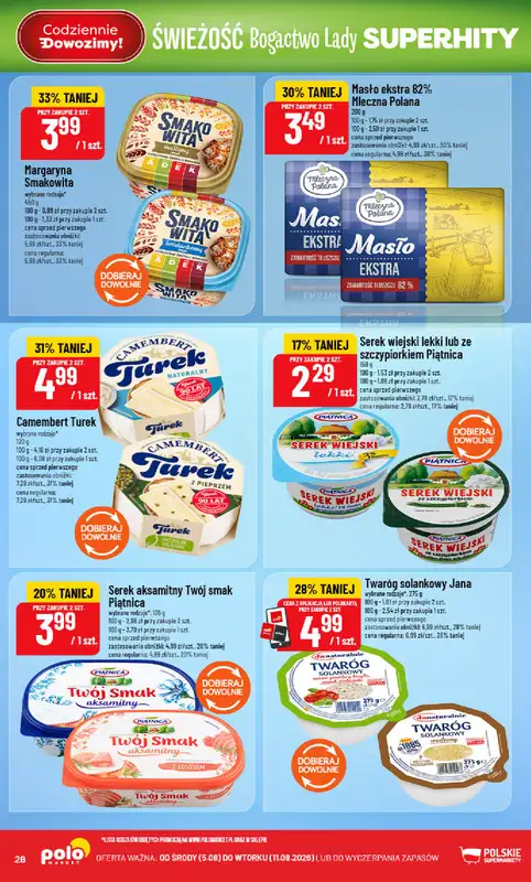 POLOmarket - gazetka promocyjna Gazetka od środy 05.08 do wtorku 11.08 - strona 28