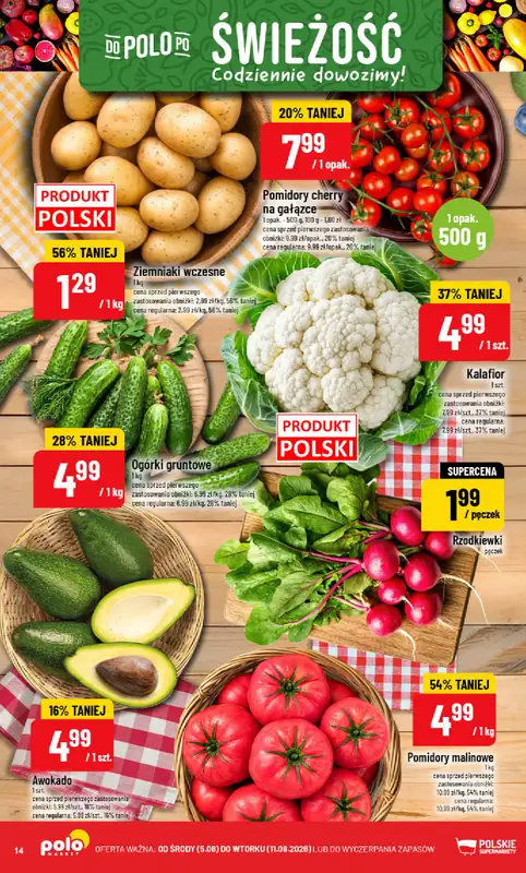 POLOmarket - gazetka promocyjna Gazetka od środy 05.08 do wtorku 11.08 - strona 14