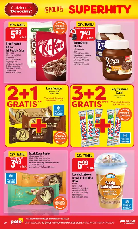 POLOmarket - gazetka promocyjna Gazetka od środy 05.08 do wtorku 11.08 - strona 42