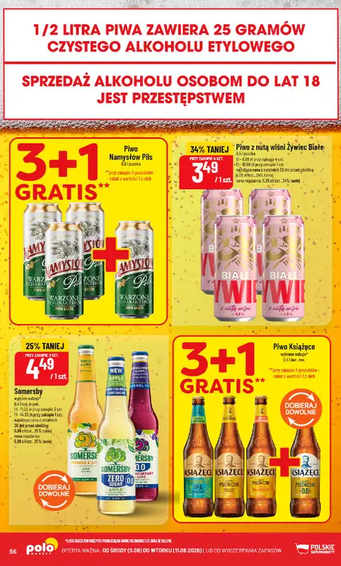POLOmarket - gazetka promocyjna Gazetka od środy 05.08 do wtorku 11.08 - strona 56
