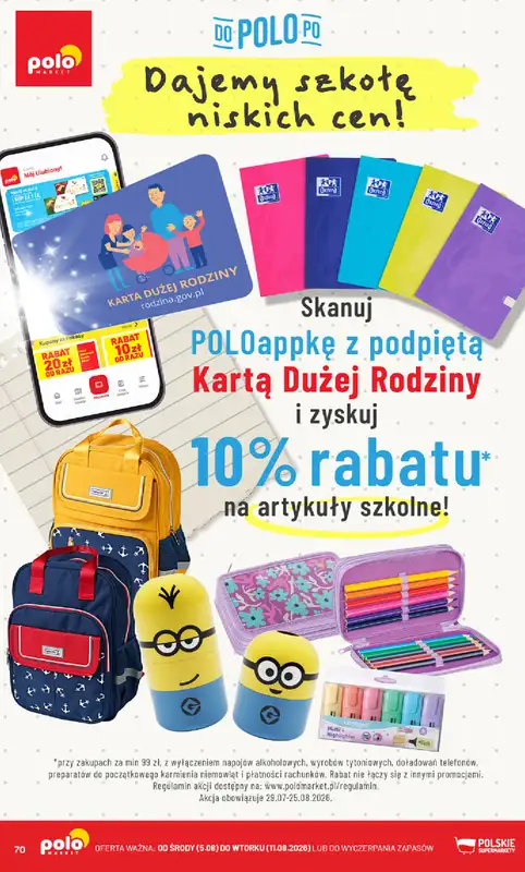 POLOmarket - gazetka promocyjna Gazetka od środy 05.08 do wtorku 11.08 - strona 70
