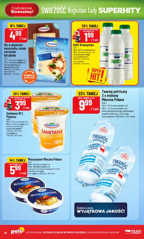 POLOmarket - gazetka promocyjna Gazetka od środy 05.08 do wtorku 11.08 - strona 26