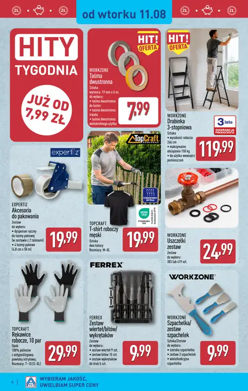 Aldi - gazetka promocyjna Aldi ma to coś! od wtorku 11.08 do czwartku 13.08 - strona 4