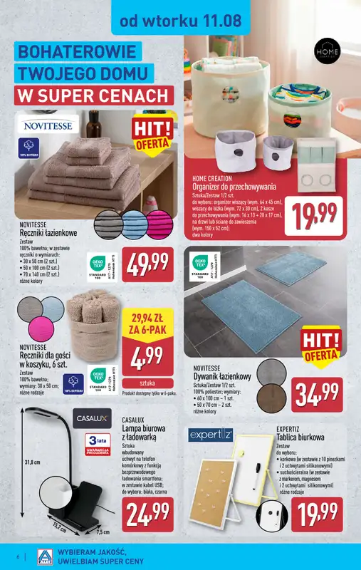 Aldi - gazetka promocyjna Aldi ma to coś! od wtorku 11.08 do czwartku 13.08 - strona 6