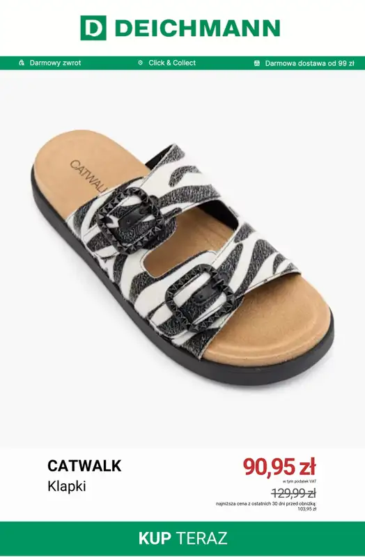Deichmann - gazetka promocyjna -50% na przecenione buty letnie od poniedziałku 03.08 do niedzieli 09.08 - strona 5