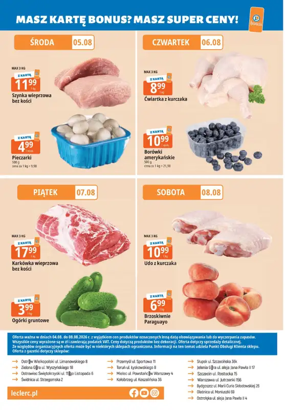Leclerc - gazetka promocyjna Słoneczne ceny od wtorku 04.08 do soboty 08.08 - strona 12