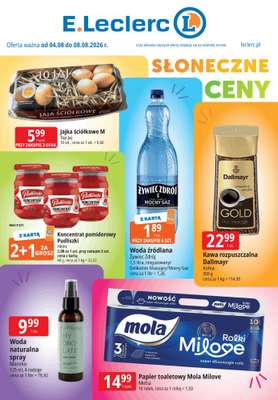 Leclerc - gazetka promocyjna Słoneczne ceny od wtorku 04.08 do soboty 08.08