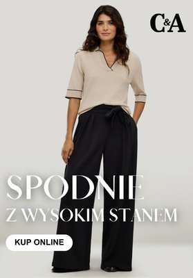 C&A - gazetka promocyjna Spodnie z wysokim stanem od poniedziałku 03.08 