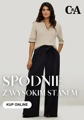 C&A - gazetka promocyjna Spodnie z wysokim stanem od poniedziałku 03.08 