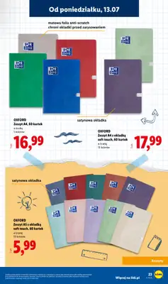 Lidl - gazetka promocyjna Kompletna wyprawka w megacenach od wtorku 14.07 do poniedziałku 31.08 - strona 23
