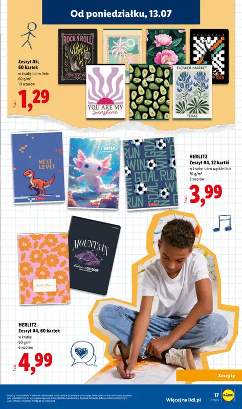 Lidl - gazetka promocyjna Kompletna wyprawka w megacenach od wtorku 14.07 do poniedziałku 31.08 - strona 17