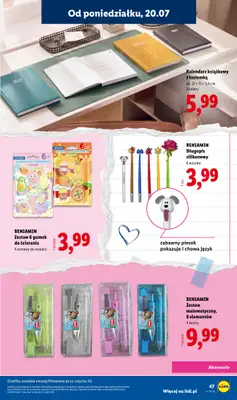Lidl - gazetka promocyjna Kompletna wyprawka w megacenach od wtorku 14.07 do poniedziałku 31.08 - strona 47